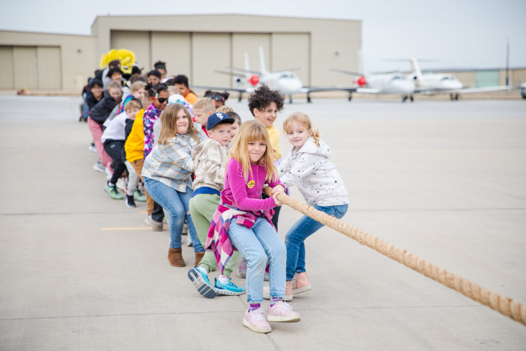 Kids Pull Event at Pull a Plane
